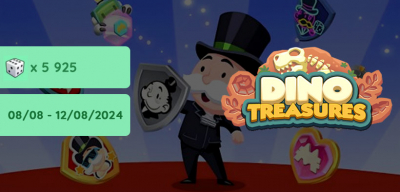 Monopoly Go Dino Treasures Event Returns on August 8, 2024
