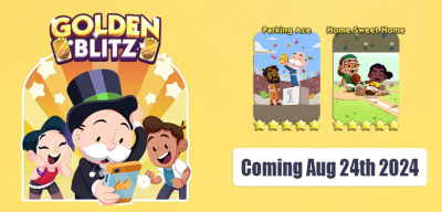 Monopoly Go Golden Blitz Exclusive Stickers Aug 24th: Parking Ace & Home Sweet Home
