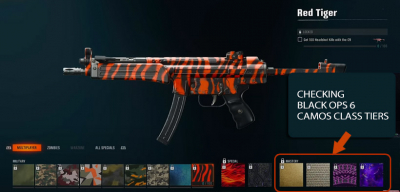 How to Checking Black Ops 6 Camos Class Tiers?