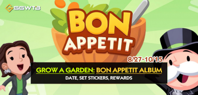 Monopoly GO New Album Bon Appetit: Date, Set Stickers and Rewards (8/27-10/15)