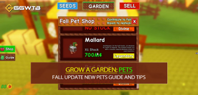 Grow A Garden: Fall Update New Pets Guide and Tips