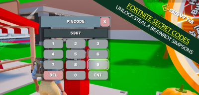 Fortnite Secret Codes Revealed: Unlock Steal A Brainrot Simpsons Event Rewards