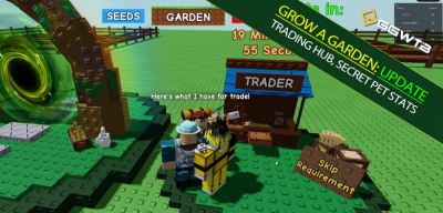 Grow A Garden New Trading Hub, Trade Tokens, and Secret Pet Stats Revealed Update