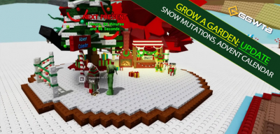 Grow a Garden Christmas Event: Snow Mutations, Advent Calendar, Offline Digs, Gift Loop & Best Rewards