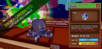 Top Grow a Garden Pets Fast Leveling Combos Guides: Mimic Octopus + Rainbow Dilo