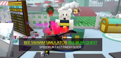 Bee Swarm Simulator Bee Bear Quest Speedrun Fast Finish Guide: Stickers, Blooms, Snowflakes, Timegates