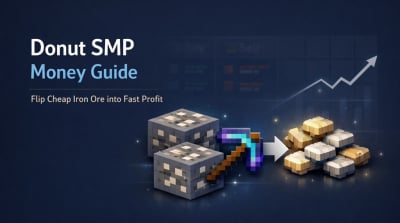 Donut SMP Flip Iron Ore Into Raw Iron for Fast Make Money Easiest