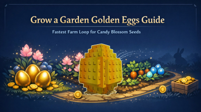 Grow a Garden Golden Eggs Best Fast Farm Method for Candy Blossom Seeds Guides