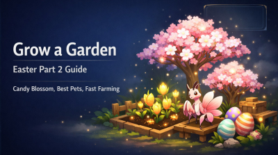 Grow a Garden Easter Part 2 Candy Blossom, Elder Candy Blossom, Best Pets, and Fast Farm Tips