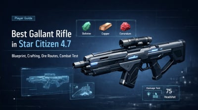 Best Gallant Rifle in Star Citizen 4.7: Blueprint, Crafting Materials, Ore Locations, and Combat Test