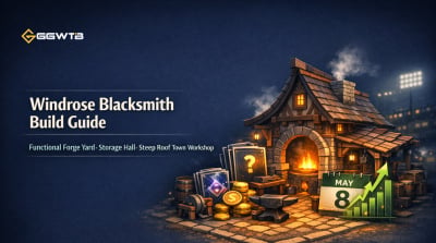 Windrose Blacksmith Build Guide: Functional Pirate Town Workshop with Outdoor Forge