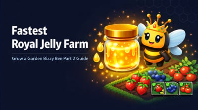 Fastest Royal Jelly Farm in Grow a Garden Bizzy Bee Part 2 Update