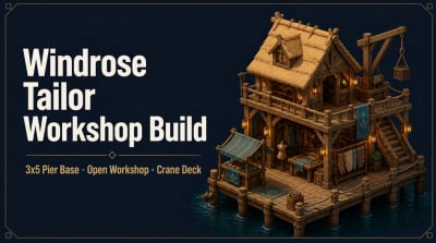 Windrose Tailor Workshop Build Guide: 3x5 Dockside Wooden Workshop