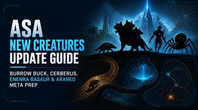 ASA New Creatures Update: Burrow Buck, Cerberus, Enenra Basaur, Araneo Rework