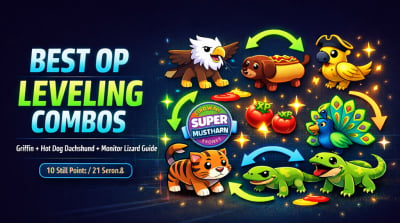 Grow a Garden Best OP Level Combos: Griffin, Hot Dog Dachshund, and Monitor Lizard Guide