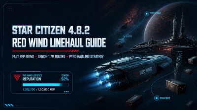 Star Citizen 4.8.2 Red Wind Linehaul Rep Grind Guide: Fast Reputation and aUEC Hauling Route