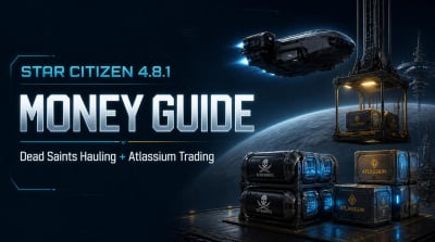 Star Citizen 4.8.1 aUEC Making Guide: Dead Saints Hauling and Atlassium Trading