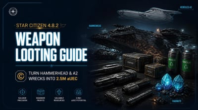 Star Citizen 4.8.2 Weapon Looting Guide: Make Million aUEC from Salvage Contracts