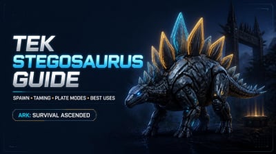 ARK: Survival Ascended Tek Stegosaurus: Spawn, Taming, Plate Modes, and Best Uses