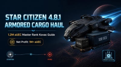 Star Citizen 4.8.1 Armored Cargo Haul Guide: aUEC Master Rank Kovac Run