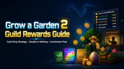 Grow a Garden 2 Guild Rewards Guide: Best Cash Drop Strategy, Double or Nothing Tips, and Auctioneer Prep