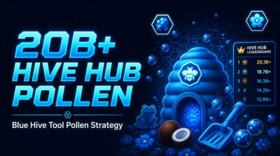 How to Make 20B+ Pollen in Hive Hub as a Blue Hive in Bee Swarm Simulator