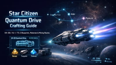 Star Citizen Quantum Drive Crafting Guide: VK-00, XL-1, TS-2 Blueprints, Materials, Locations