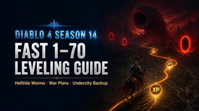 Diablo 4 Season 14 Leveling Guide: Fast 1–70 Helltide Worm Route, War Plans, Undercity Backup, and Best Builds