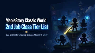 MapleStory Classic World Class Tier List: Best 2nd Job Classes for Grinding