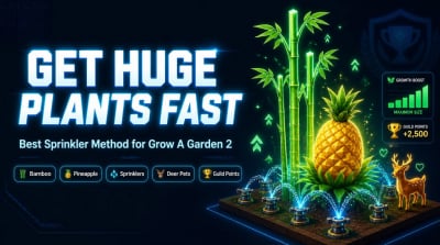How to Get Huge Plants in Grow A Garden 2 Fast: Best Sprinkler Method