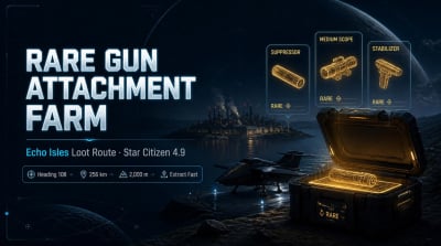 Star Citizen 4.9 Rare Gun Attachments Farm: Echo Isles Loot Guide