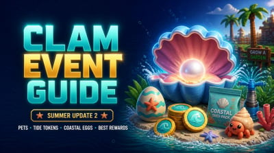 Grow a Garden Clam Event Guide: Tide Tokens, Coastal Eggs & Best Summer Update 2 Strategy