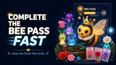 How to Complete the Bee Pass Fast in Adopt Me Flower Pets