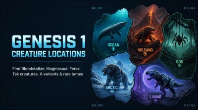 ARK Survival Ascended Unique ARK Genesis Creature Locations