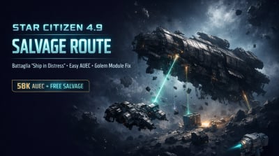 Star Citizen 4.9 Salvage Guide: Easy AUEC from Battaglia Ship in Distress + Golem Module Fix