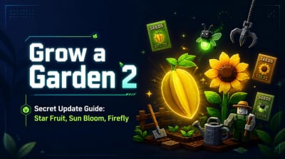 Grow a Garden 2 Secret Update Guide: Star Fruit, Sun Bloom, Firefly & Grappling Hook