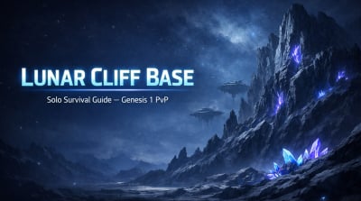 ARK Survival Ascended Best Lunar Solo Base Spot on Genesis 1