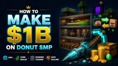 Donut SMP Best Money-Making Meta With Jobs, Farms, and Spawner Trading