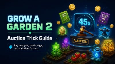 Grow a Garden 2 Auction Guide: Best Timing Trick to Buy Rare Seeds, Gear, Eggs, and Sprinklers Cheap