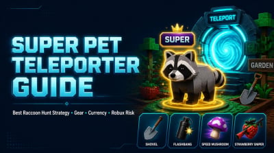 Grow a Garden 2 Super Pet Teleporter Guide: Best Raccoon Hunt Strategy, Gear, Price, and Robux Risk