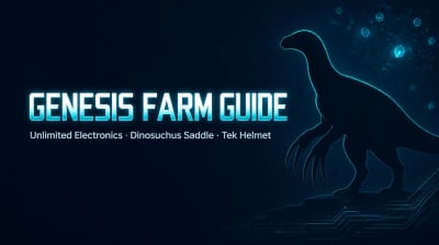 ARK Genesis Farm Guide: Unlimited Electronics + Dinosuchus Saddle & Tek Helmet Loot Run