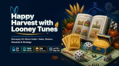 Monopoly GO Happy Harvest Looney Tunes Upcoing Dates, Album Sets & Stickers, Rewards
