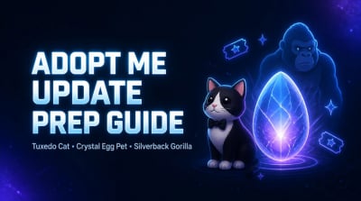 Adopt Me Update: Tuxedo Cat, New Crystal Egg Pet & Silverback Gorilla Guide