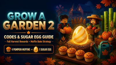 Grow a Garden 2 Codes: Fall Harvest Rewards, Sugar Egg, and Muffin Bake Guide
