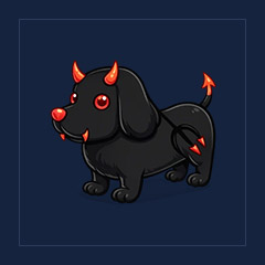 Halloween Evil Dachshund