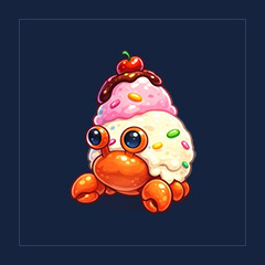 Ice Cream Hermit Crab