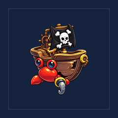 Pirate Hermit Crab