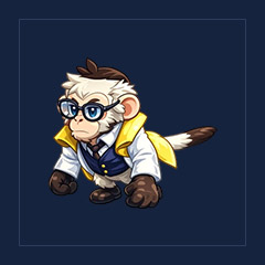 Preppy Capuchin Monkey
