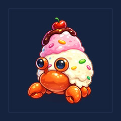 Ice Cream Hermit Crab