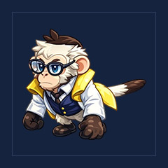 Preppy Capuchin Monkey